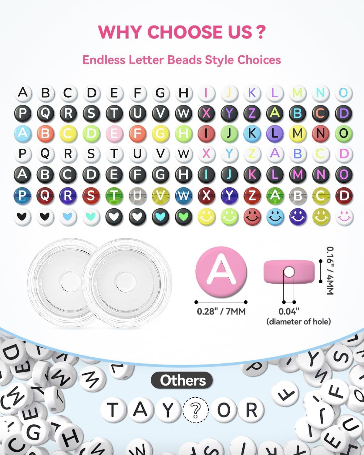 image:imageARTDOT 11000 PCS Assorted Clay Beads for Friendship Bracelets Making Kit 48 Colors Jewelry Making Supplies Heishi Beads with 7 Styles Letter Beads Set Gifts