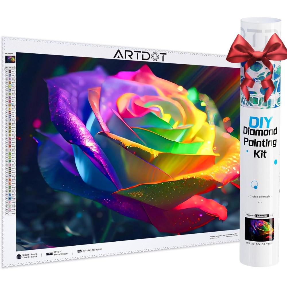 image:imageARTDOT 5D Diamond Art Kits for Adults Licensed Full Drill Diamond Painting Kits for Home Wall Decor Gifts for Women Men Mom138x197 Inches