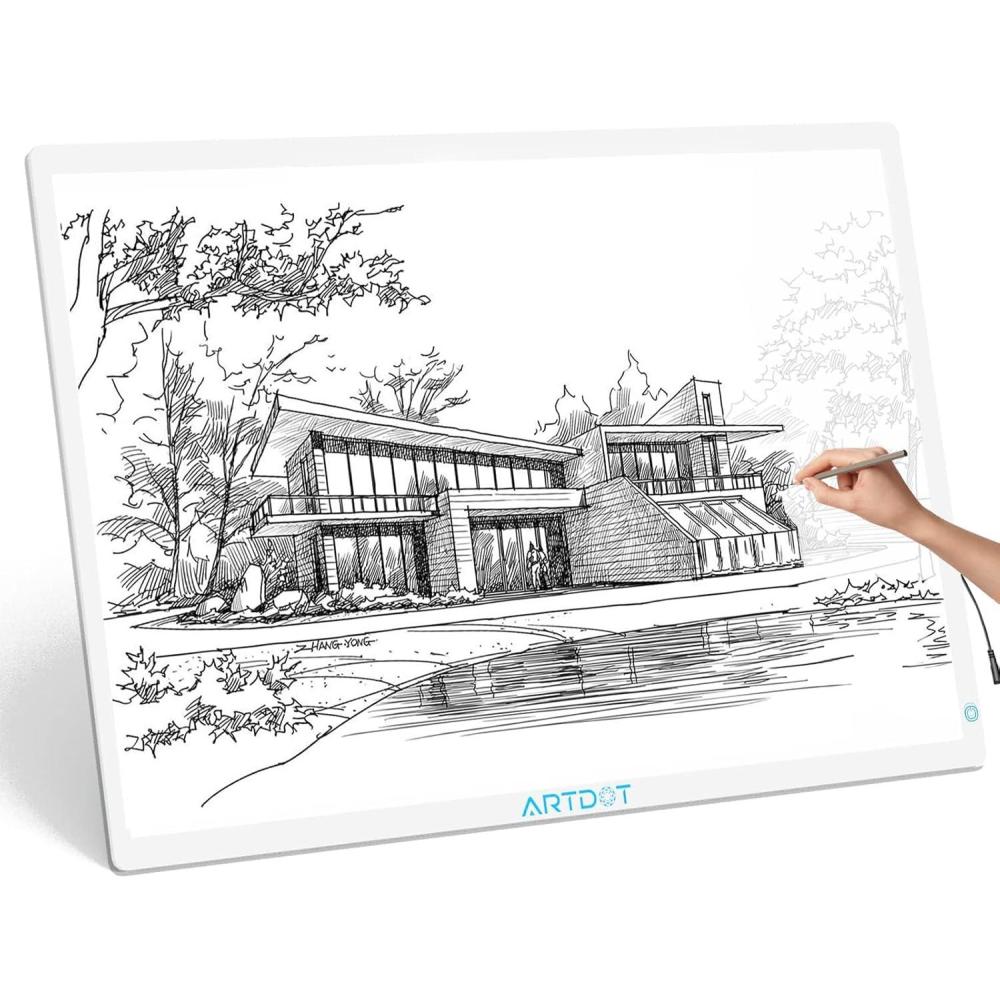 image:imageARTDOT A1 Large LED Light Pad for Diamond Painting AC Powered Light Board Kit Adjustable Brightness Light Box Drawing for 5D Diamond Painting KitsA1 Light Pad