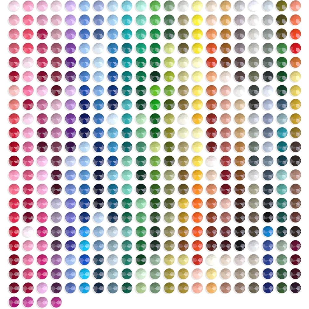 image:imageARTDOT Beads for Diamond Painting Accessories 89000 Pieces 445 Colors Round Beads Sparkle Rhinestones for Nails Diamond Art Crafts 200 pcs per BagRound Drill