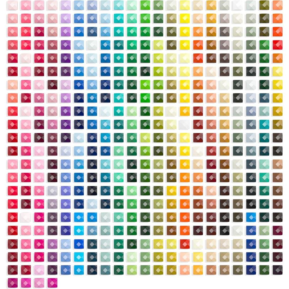 image:imageARTDOT Beads for Diamond Painting Accessories 89000 Pieces 445 Colors Round Beads Sparkle Rhinestones for Nails Diamond Art Crafts 200 pcs per BagSquare Drill