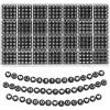 White Letter Black bead