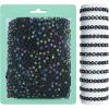 Multicolor Letter Black Bead