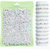 Multicolor Letter White Bead