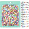 White Letter Multicolor Bead