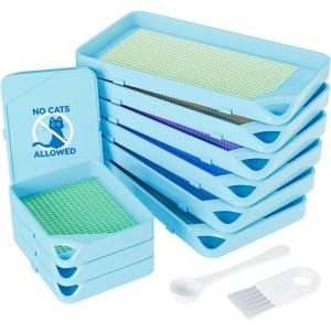 ARTDOT 10-Piece Interlocking Diamond Art Trays Kits for Adults, Stackable Diamond Painting Accessories and Tools(Blue)
