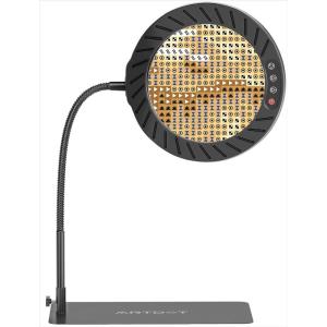 ARTDOT 10X Magnifying Glass with Light and Stand, 144 LEDs Desk Lamp with 5 Color Temperatures and 9 Levels Adjustable Brightness for Diamond Painting Accessories Crafts Reading Hobbies Close Work